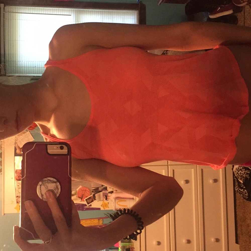 Orange tank top